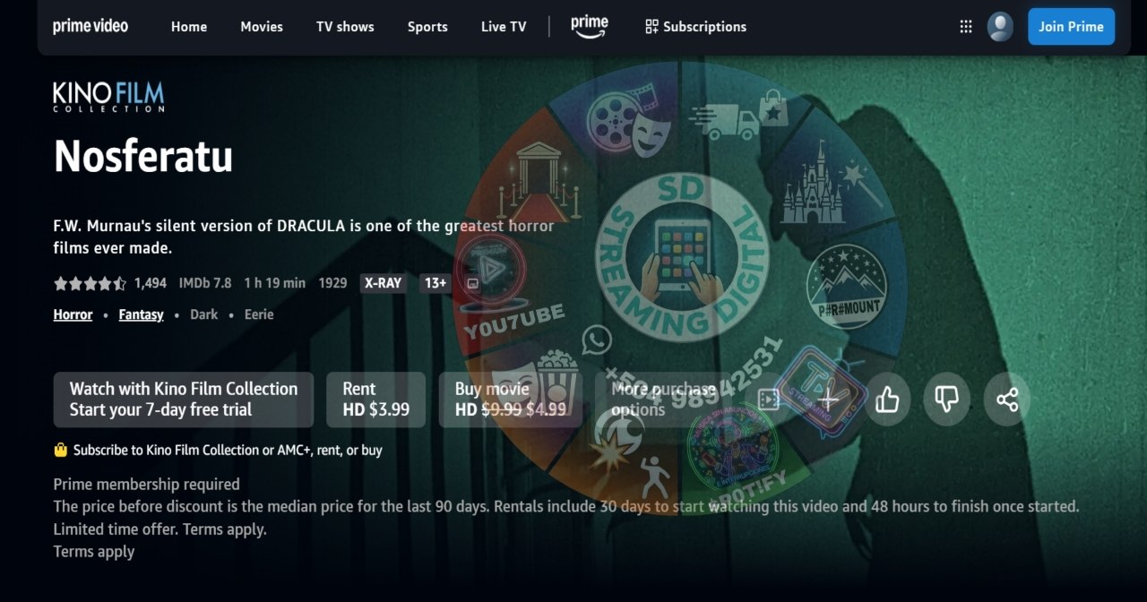 PRIME VIDEO CUENTA 1 MES